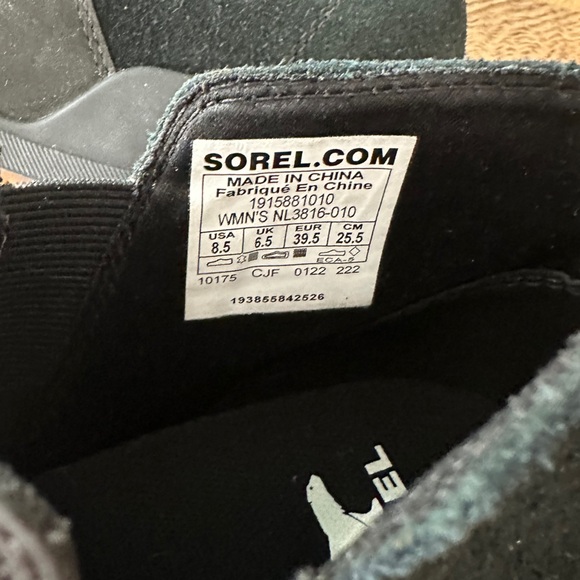 Sorel suede ankle boots 8.5, NWB, waterproof materials, winter boots, Wedge heel - Picture 4 of 9